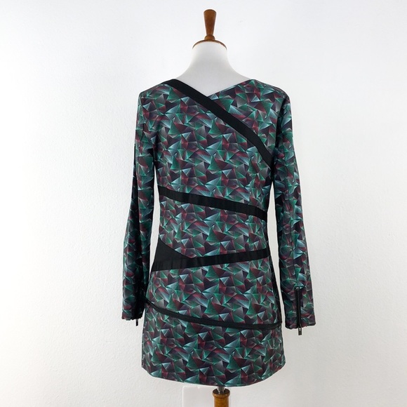 Skunkfunk Black Prism Abstract Pattern Dress - Picture 4 of 11